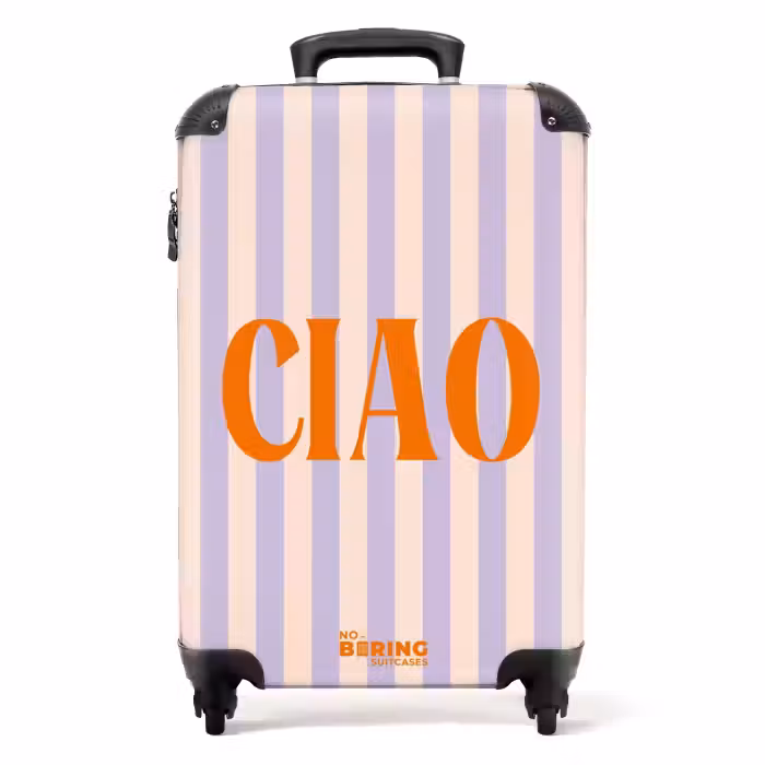 Valise - Citations - Ciao pastel lilas et saumon