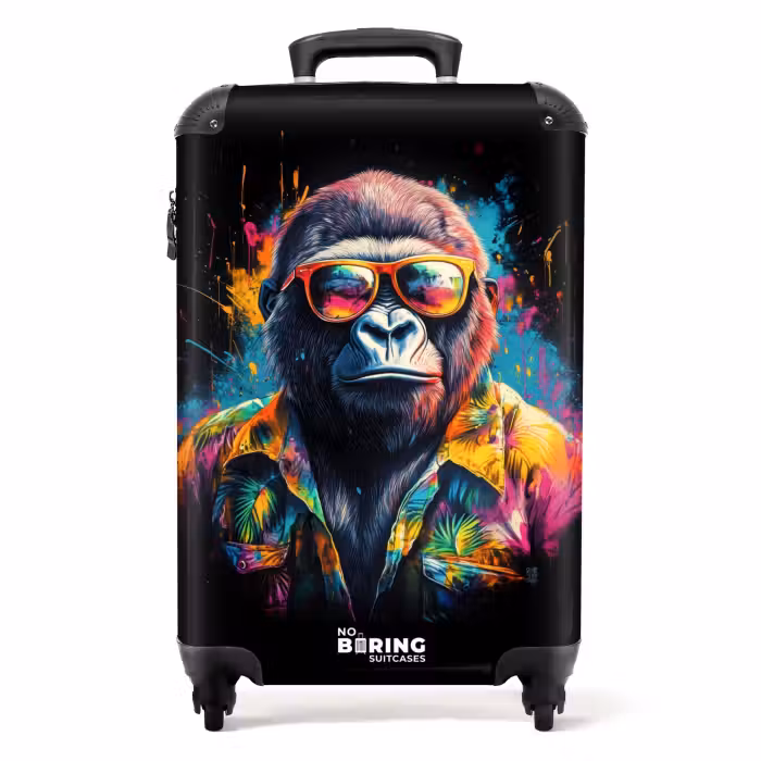 Valise - Gorille avec blouse hawaïenne