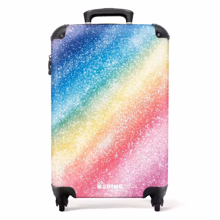 Valise - Valise enfant - Arc-en-ciel scintillant
