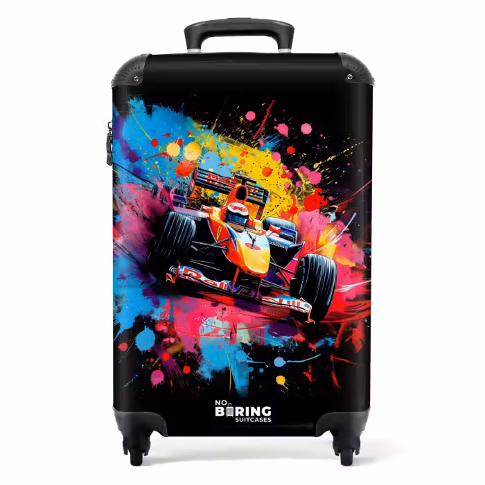 Valise - Voiture de Formule 1 avec graffitis